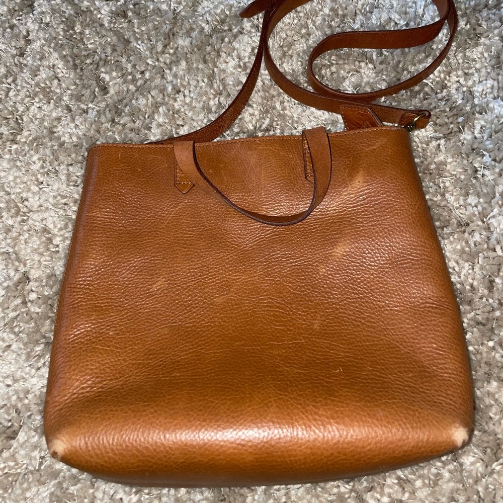 Madewell Small Transport Leather CrossBody Tote